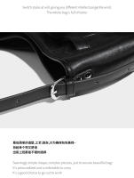 Slack bolso de mano de gran capacidad bolso de las mujeres nuevo bolso de ordenador de proximidad bolso de mensajero de hombro bolso grande negro - details 13
