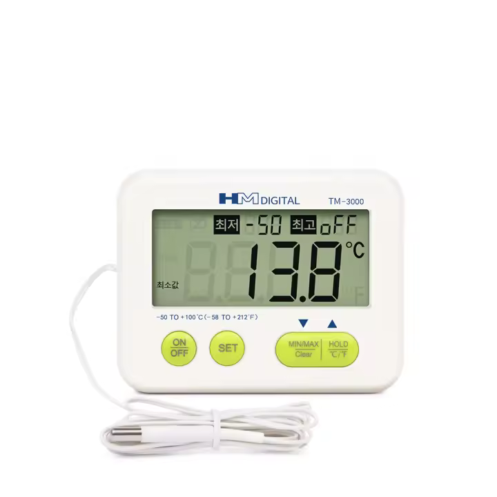 Medidor de temperatura Digital para interiores y exteriores, alarma, termómetro magnético para refrigerador, pantalla LCD con Sensor externo, nuevo - 1