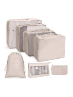 Juego De Bolsas Organizadoras De Viaje 7/8/9/10 Pcs Cubos De Empaque Portátiles Para Maleta Ropa Y Zapatos Organizador De Bolsos - details 11