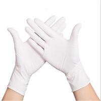 Guantes de nitrilo blancos - sin polvo - desmontables - aptos para ambas manos - no estériles - suela de goma - aptos para entornos médicos y procesamiento de alimentos (100 piezas, talla grande) - details 2