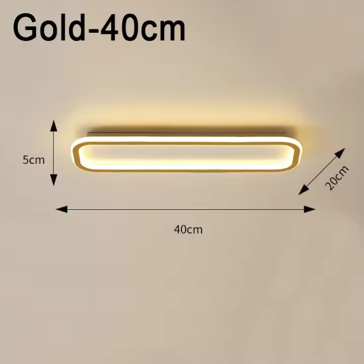 Luz de techo minimalista moderna, luces nórdicas, tira larga de luz para pasillo, guardarropa, entrada, pasillo - 1