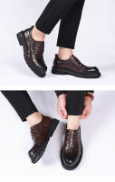 Nuevos zapatos casuales de piel de oveja de primera capa, zapatos de hombre de cuero para negocios - details 18