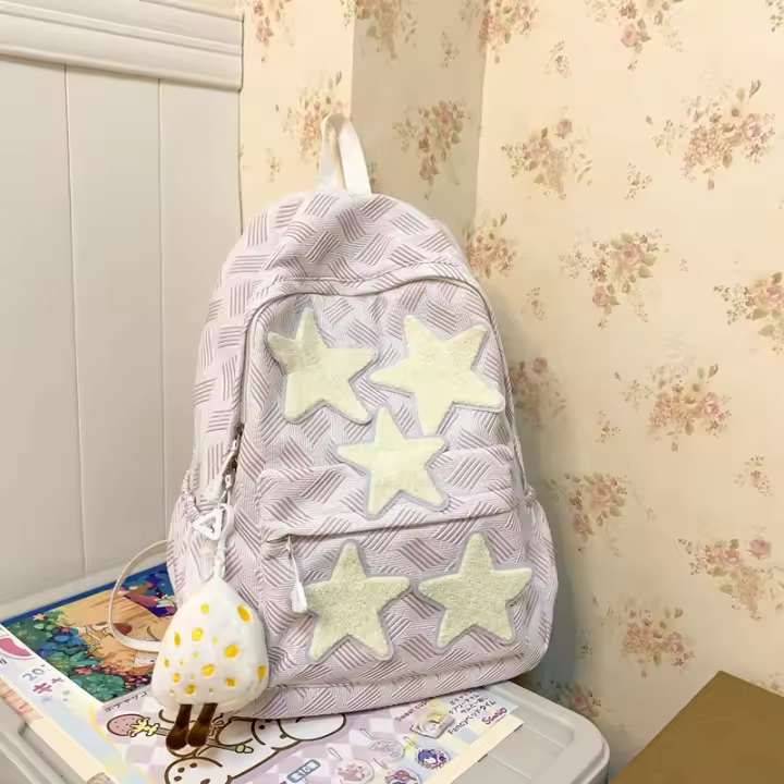 Mochila de Nylon Resistente a la Suciedad Estilo Escolar para Niñas Alta Gama 2025 - 1