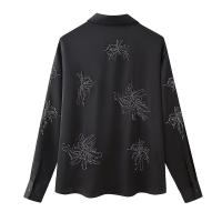 Conjunto de Moda para Mujeres OUWU Camisa de Manga Larga, Pantalones Rectos, Top de Encaje, Pantalones Sueltos - details 10