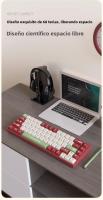 Heijue AK680 teclado mecánico juego teclado intercambiable en caliente con cable eje de té inalámbrico de doble modo eje rojo 68 teclas - details 4