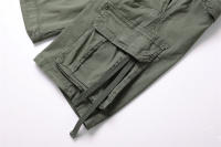 Pantalones Cargo de Algodón 100% para Hombres Cintura Elástica, Múltiples Bolsillos, Estilo Casual Militar - details 17