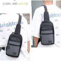 Bolso de pecho de tela Oxford para hombre, bolso cruzado multifuncional de estilo coreano, bolso de hombro deportivo ajustable de gran capacidad - details 19