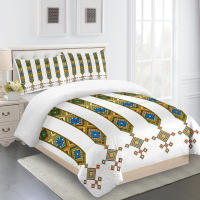 Juego de Ropa de Cama con Estilo Checo Bohemio 3D 3 Piezas Funda de Edredón y Funda de Almohada para Cama Doble Queen King - details 7