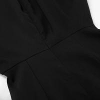 Collar de muñeca Little Primavera Verano Nuevo vestido negro de manga larga con cintura ajustada - details 18