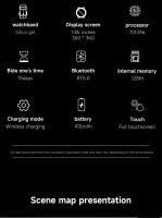 Nuevo 2025, reloj inteligente para hombres de alta calidad, 1,85 pulgadas (4,7) cm, toque de pantalla completa amoled, llamada bluetooth, batería de 410 ma, más de 500 diales masivos, nfc, trayectoria gps, brújula al aire libre, Para iOS y Android - details 23