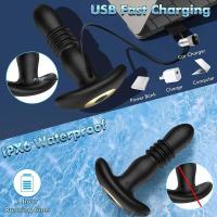 Empaque privado SEXY Vibrador Anal Telescópico Masajeador de Próstata Doble Anillo Juguetes Sexuales Hombres Gay Plug Anal Bluetooth APP Vibrador para Adultos - details 28