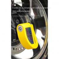 Alarma de candado de freno de disco de bicicleta Candado eléctrico de candado de freno de disco de motocicleta antirrobo - details 3