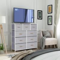Cómoda con 9 cajones de tela, cómoda de dormitorio, mueble de almacenamiento, muebles de dormitorio, cómoda de 9 cajones, cómoda para cocina, oficina, pasillo, estilo rústico - details 25