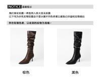 Nuevas botas de tacón fino para hombre pequeño pero botas de moda hasta la rodilla botas de mujer - details 5