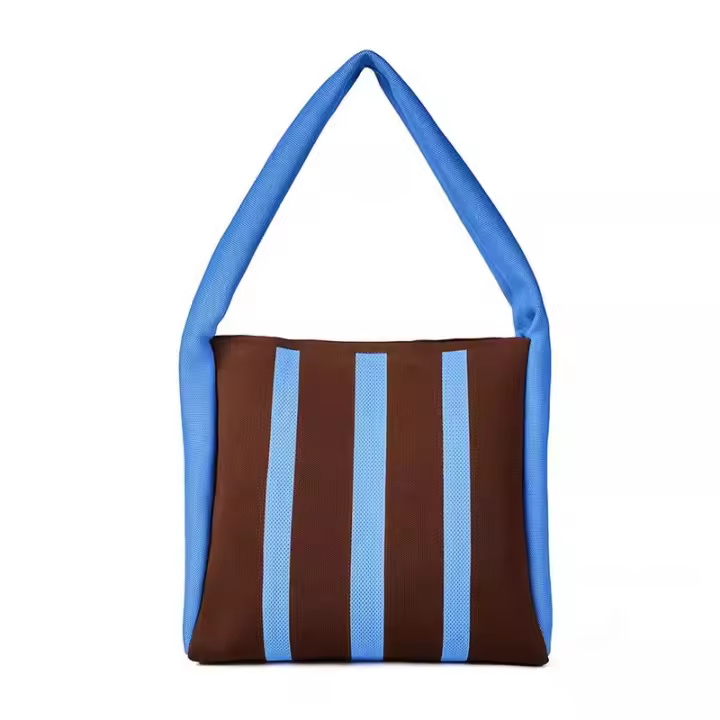 Air fly knit chemic bag gran capacidad bolso de las mujeres nicho a rayas bolso de hombro Commuter - 1