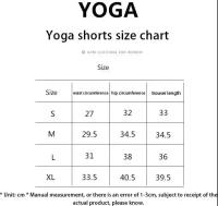 Pantalones cortos elásticos de impacto para correr y ciclismo de 4,5 pulgadas, pantalones cortos sin costuras con cintura baja acanalada, pantalones cortos de gimnasio, pantalones cortos de Yoga para botín alto - details 1