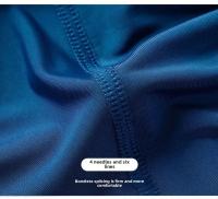 Conjunto de camiseta y pantalones cortos sin costuras de seda helada para hombre, ropa deportiva elástica de secado rápido con cuello redondo, ropa de dormir informal, ropa fina para el hogar - details 17