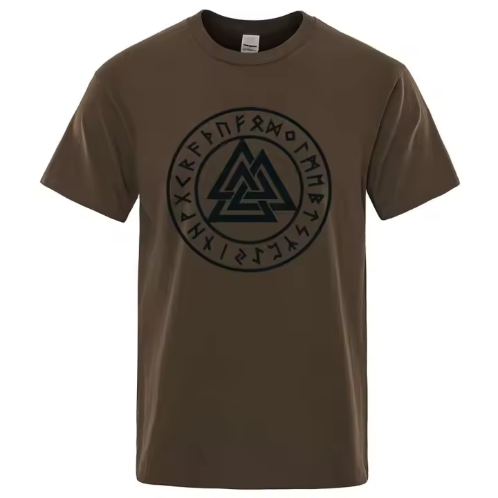 Odin Vikings Camisa de manga corta para hombre, camiseta informal de Hip Hop, ropa de calle Haruku, verano 2022 - 1