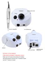 PARKSON-pulidora profesional eficiente, 15w, 35000RPM, pulidora blanca, lima de uñas, herramienta de broca - details 5