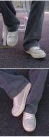 Zapatos de moda para hombres Pequeño triángulo casual Suela gruesa Estilo americano negro y blanco - details 8