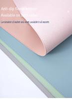 Alfombrilla de ratón para juegos grande y portátil Impermeable, antideslizante, cuero PU de seda - details 1