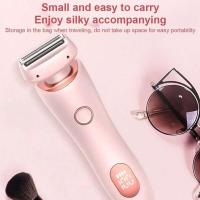 Eliminación indolora en casa 2 en 1 maquinillas de afeitar para mujer, recortadora de Bikini para vello púbico, Afeitadora eléctrica húmeda y seca - details 16