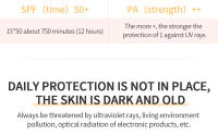 MSLAM-crema solar blanqueadora, protector solar para el cuerpo y la cara, crema protectora para la piel, antienvejecimiento, control de aceite, hidratante SPF 50 - details 1