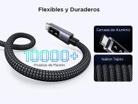 Cable de Carga Rápida Tipo C UGREEN 100W Compatible con iPhone, Samsung, iPad Pro, Macbook, Switch - details 9