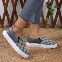 Zapatos informales de suela gruesa para mujer, zapatillas veraniegas versátiles con lentejuelas, a la moda, vulcanizados, 2024 - details 11