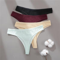 6PCS Conjunto De Bragas De Algodón G-String Para Mujer Lencería Sexy Sujetador Cómodo Color Sólido Briefs Y Tangas - details 23