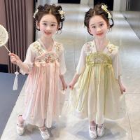 Vestido de Princesa Hanfu Nuevo Verano 2025 Estilo Chino Antiguo para Niñas - details 0