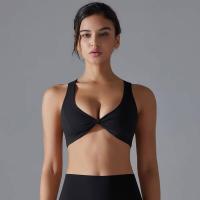 Chaleco de nailon de color sólido para yoga para mujer, sujetador deportivo transpirable, secado rápido - details 11