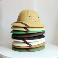 Gorra de Paja de Moda Gorra de Sol con estilo Británico para Niños y Niñas - details 1