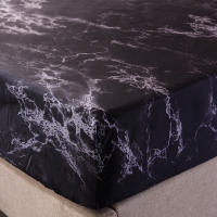 Juego de Ropa de Cama de Mármol 4 Sábanas Bajadoras de 90g (1 Sábana Encimera + 1 Sábana Bajadora + 2 Fundas de Almohada) - details 8