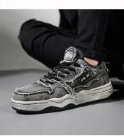 Zapatos de skate retro de mezclilla personalizados para hombre, zapatos deportivos versátiles para hombre, pareja de deportes al aire libre y zapatos casuales. - details 21