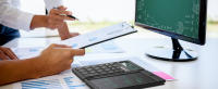 NEWYES Calculadora Básica Portátil con Bloc de Notas, Tableta de Escritura, Pantalla de 2 Líneas, Pantalla Grande de 12 Dígitos, Energía Solar Recargable para Estudiantes de Primaria y Secundaria, Oficina - details 5