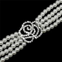 Collar de perlas con diamantes de imitación para perro, joyería de moda para cachorro y gato, Rosa Artificial, accesorios para mascotas - details 5