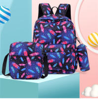 OKKID Set de Mochila Escolar para Niñas 3pcs Bolsa de Animal de Gato Adecuado para Edades 7-12 - details 0
