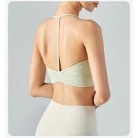 Top halter con espalda en T, chaleco, sujetador deportivo a prueba de golpes, almohadilla para el pecho, sujetador deportivo para yoga. - details 17