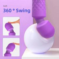 USB recargable impermeable fuerte 20 modos poderoso AV varilla vibrador juguetes sexuales para mujeres - details 1