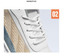 Zapatillas deportivas informales para hombre, calzado transpirable con plataforma que aumenta la altura - details 4