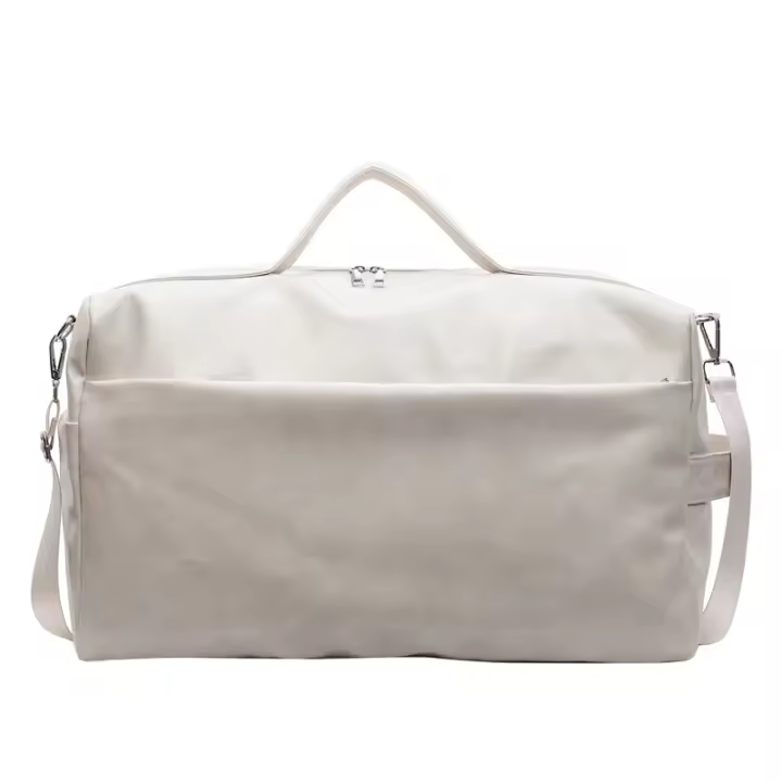 Bolsa de lavado de PU suave para negocios, bolsas de lona de viaje para senderismo al aire libre, natación, paquete de transporte, bolso de equipaje de lujo, mochila Retro de fin de semana - 1