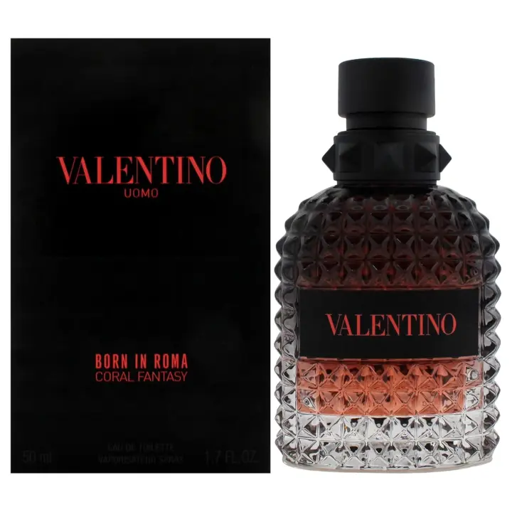 Uomo Born In Roma Coral Fantasy para hombres - Spray EDT de 1.7 oz - 1