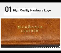 Cartera corta con cremallera para hombre, tarjetero informal de cuero PU con bolsillo para monedas - details 7