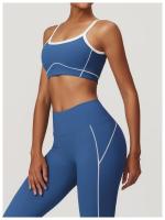 Sujetador deportivo ajustado desnudo, sujetador de Yoga con espalda grande en forma de U, Top de Fitness al aire libre para mujer - details 13