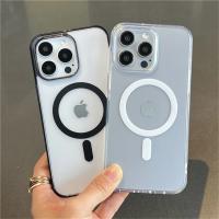 Funda de Carga Inalámbrica Magsafe para iPhone A Prueba de Golpes Transparente - details 3