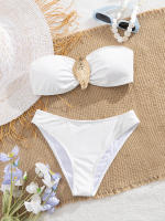 Bandeau de Concha Marina Bikini Traje de Baño Sexy para Mujeres Estilo Biquini Brasileño - details 4