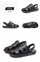 Sandalias de verano de los hombres de la bolsa de cuero de la cabeza sandalias de los hombres de desgaste exterior de conducción de doble propósito antideslizante zapatos de playa de moda de los hombres de carne de vacuno suelas de tendón - details 17