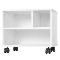 Soporte de Impresora Móvil Removible 40x30x35cm 3 Compartimentos Abiertos para Almacenamiento de Archivos Ideal para Oficina y Estudio - details 1