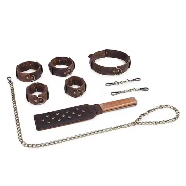 Juego alternativo retro de cuatro piezas con esposas y grilletes para pies, juguete sexual para adultos, empaque privado SEX SM Fun. - 1
